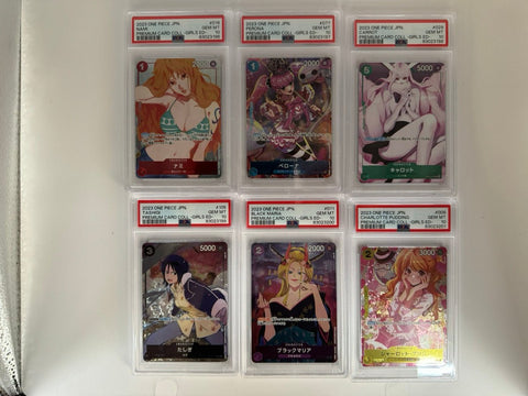 One Piece TCG Premium Card Collection Girls Edition Sequential Certs PSA 10