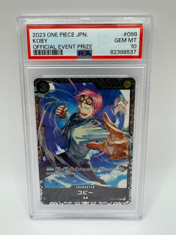 PSA 10 One Piece Card Koby Flagship Battle best 8 OP02-098 Promo Japanese