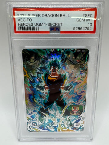 PSA 10 Vegito UGM4-SEC UM8 SEC Son Goku 2021 Super Dragon Ball Heroes