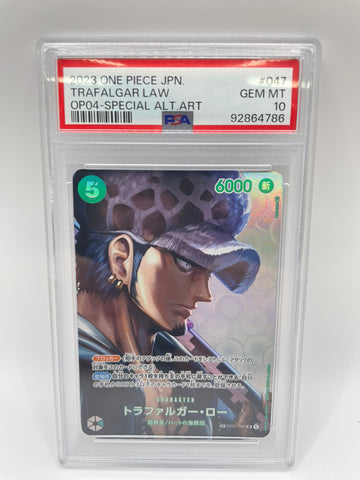 PSA10 TRAFALGAR LAW SP OP01-047 SR Japanese One Piece